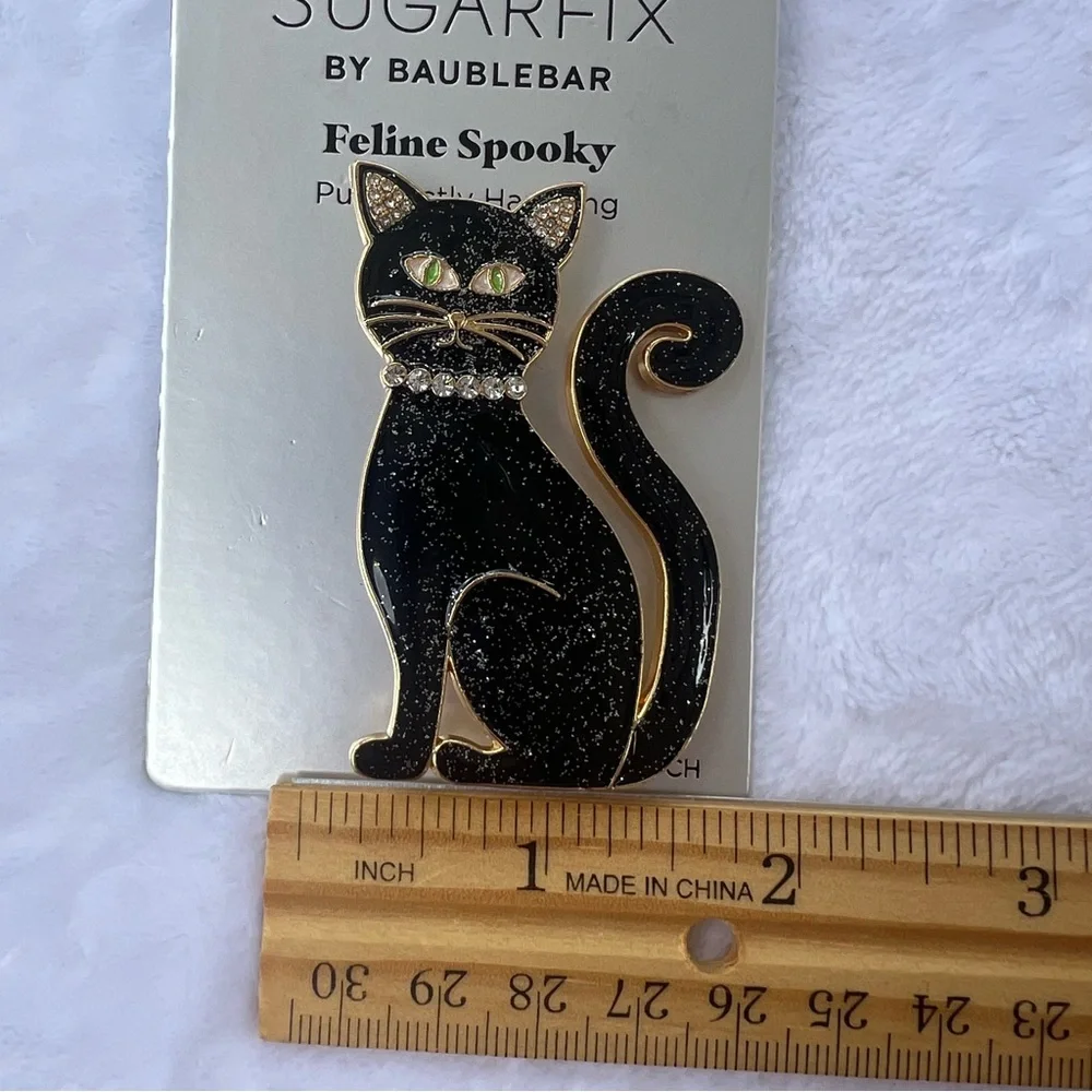 Sugarfix by Baublebar Halloween, Feline Spooky, Purr-fectly Haunting‎ Pin Brooch